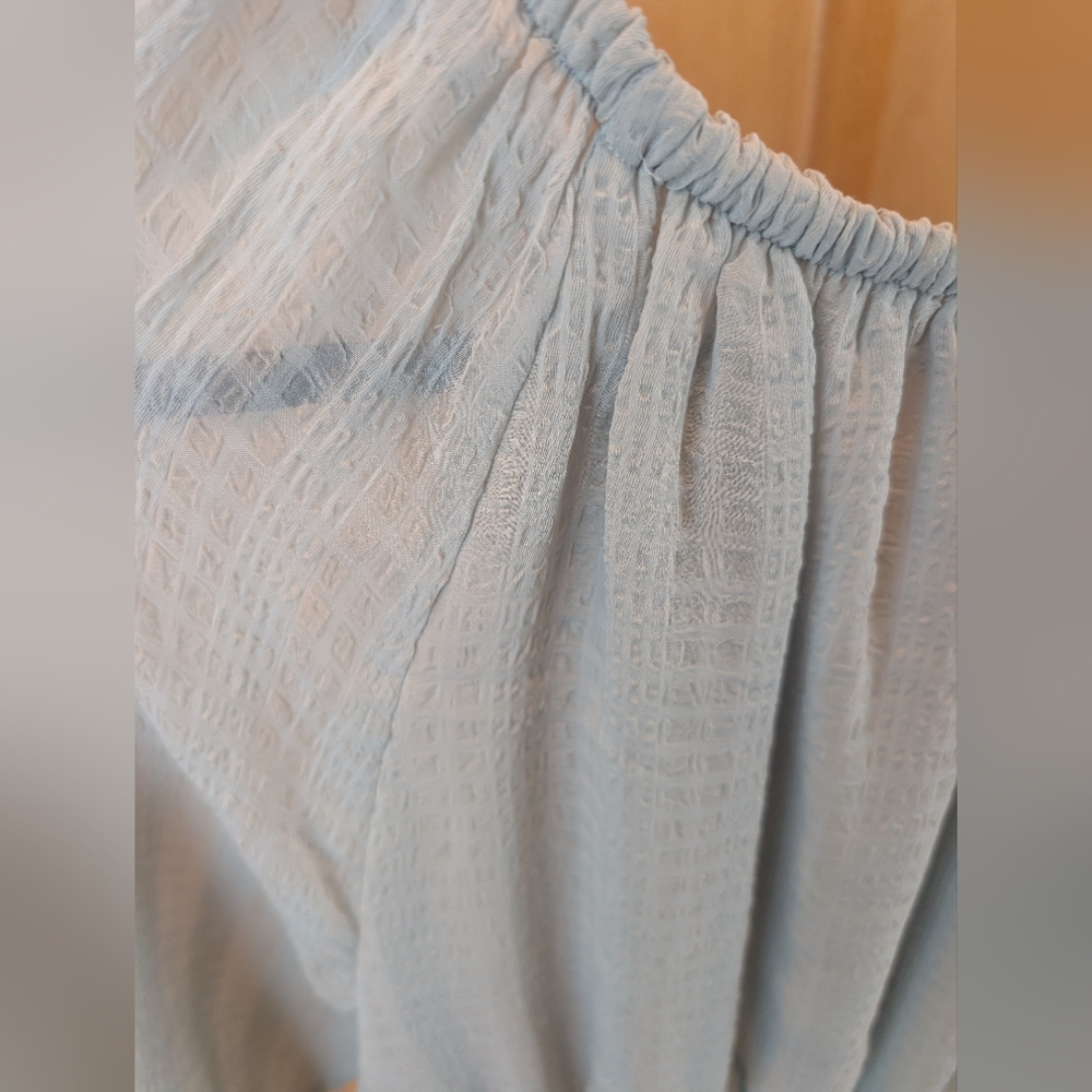 Ann Taylor Soft Mint Gathered Blouse - Picture 6 of 7